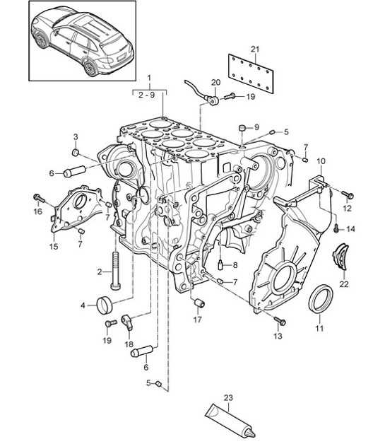 Diagram 101-050 Porsche Macan Turbo 2.9L V6 440 CV 
