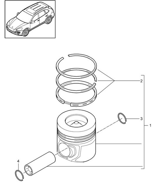 Diagram 102-075 Porsche 955  Cayenne Turbo S 4.5L 2006>> Engine