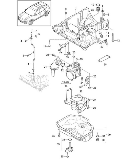 Diagram 104-035 Porsche Boxster 718 (982) 2017>> Motore