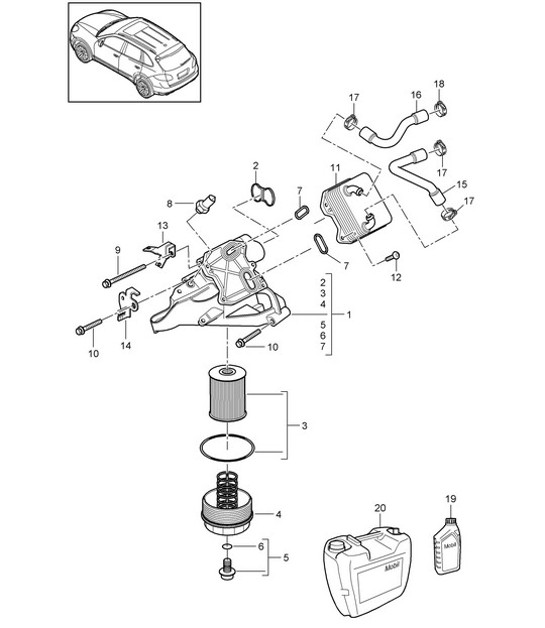 Diagram 104-065 Porsche 开曼 S 3.4L 987C 2005-08 引擎
