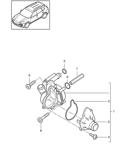 Diagram 105-017 Porsche 992 Carrera 2 3.0L 