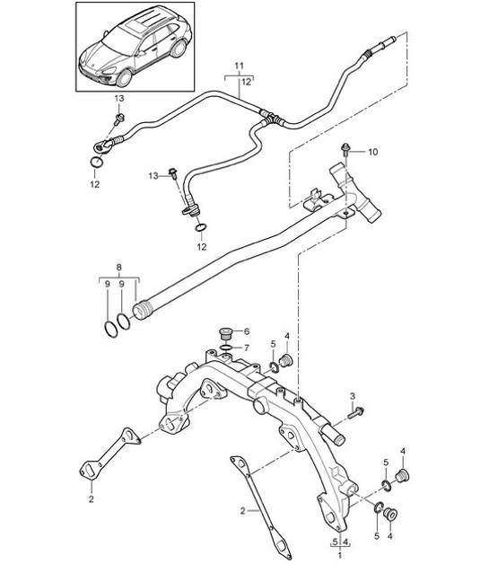 Diagram 105-020 Porsche 996 C2 3.6L 09/01-2005 引擎