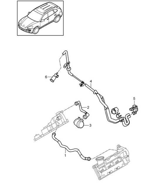 Diagram 107-017 Porsche 991 (911) MK2 2016-2018 Motore