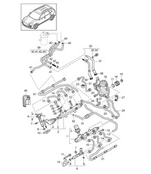 Fuel collection pipe / high-pressure injector / high pressure pump / Fuel line (Model: CRCA,CRCB, CNRB,CVVA, CVVB,CVVC) Cayenne 92A (958) 3.0L DIESEL 05/2011-18