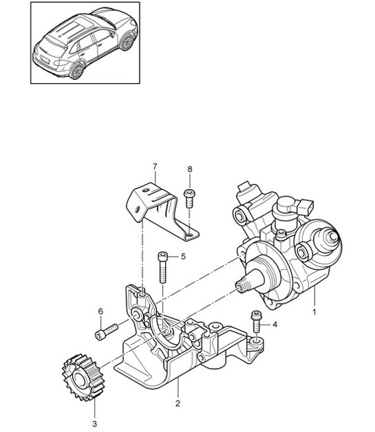 Diagram 107-047 Porsche 9J1.1 Taycan 4 Cross Turismo 2020-24 