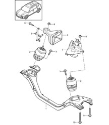 Engine lifting tackle - LOWER - (Model: 5502,CEYA) Cayenne  92A (958) 3.6L 2011-18