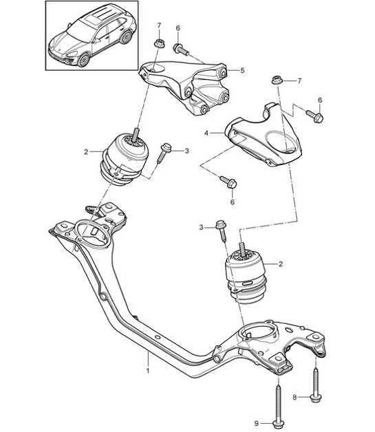 Diagram 109-030 Porsche 944 2.5L 8V 1982-87 