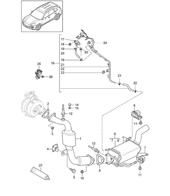 Diagram 202-021 Porsche 918 Spyder 4.6L 