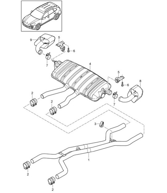 Diagram 202-030 Porsche 992 Carrera 2 3.0L 