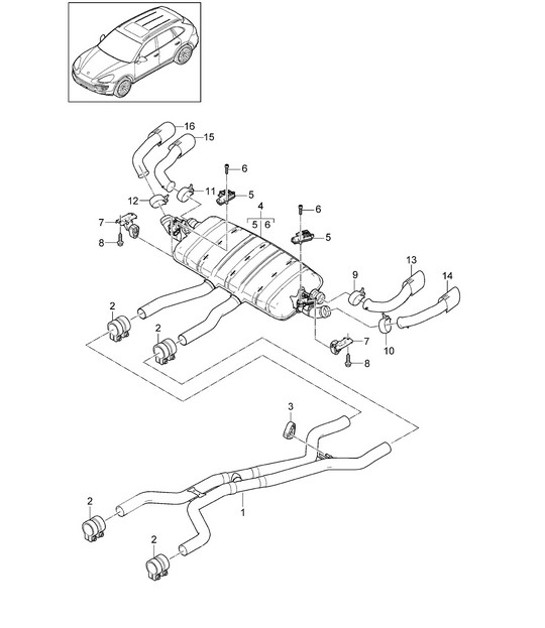 Diagram 202-037 Porsche Panamera 2.9L V6 