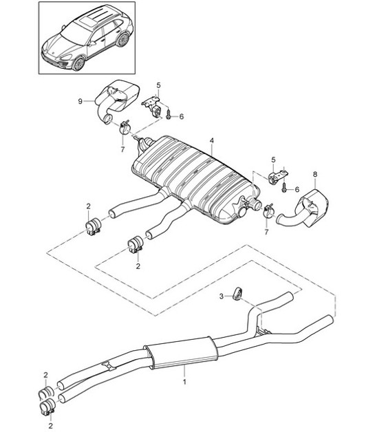 Diagram 202-045 Porsche 944 Turbo 2.5L 8V 1985-88 