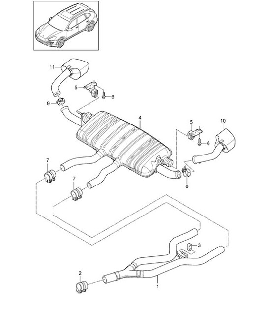 Diagram 202-051 Porsche 992 Carrera 2 3.0L 
