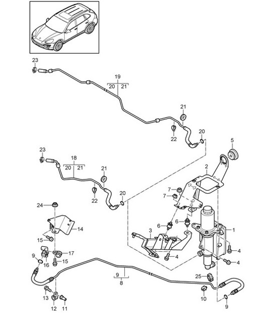 Diagram 301-020 Porsche Cayman T 718 2.0L PDK (300 ch) Transmission