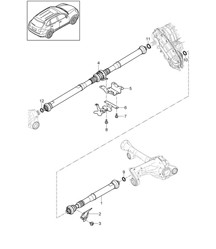 Cardan shaft Cayenne 92A (958) 2011-18