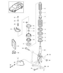 Suspension / Steel (PR:1BA,1BH, 1BW,1BZ) Cayenne 92A (958) >>2014