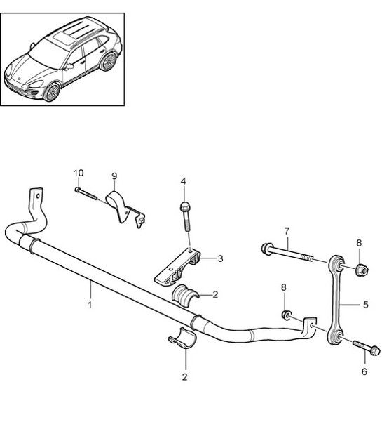 Diagram 402-010 Porsche Cayenne E-Hybrid V6 3.0L 470CV 