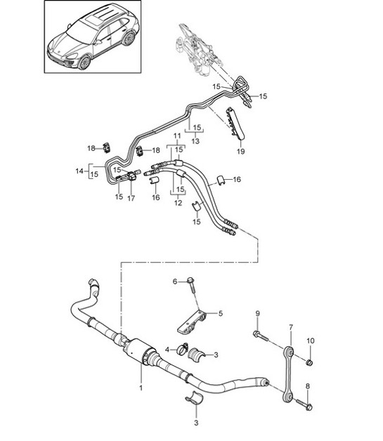 Diagram 402-015 Porsche Cayenne Turbo E-Hybrid Coupé con paquete GT V8 4.0 739 CV 