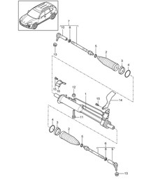 Stuurbekrachtiging / Stuurinrichting / Stuurdelen Cayenne 92A (958) 2011-18