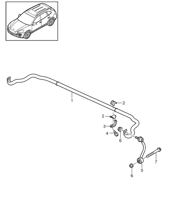 Diagram 501-003 Porsche 993(911)GT2 1994-97年 后轴
