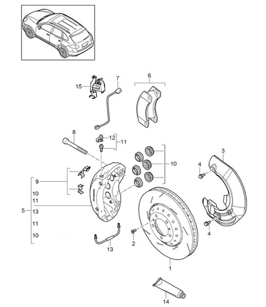 Diagram 602-000 Porsche Cayenne E-Híbrido V6 3.0L 470Hp 