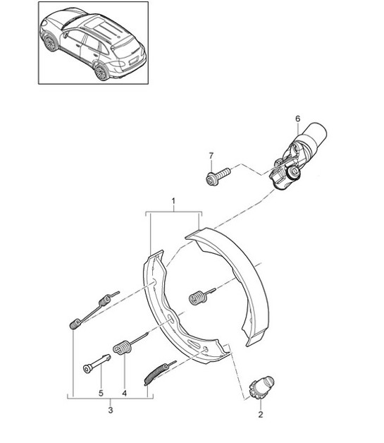 Diagram 603-010 Porsche 卡宴 92A（958） 2010-2017 车轮、制动器