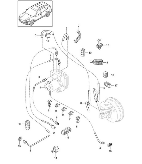 Diagram 604-005 Porsche Macan Turbo 2.9L V6 440马力 