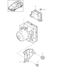 Hydraulische unit / Antiblokkeerremsysteem. -abs- / Controle Cayenne 92A (958) >>2014