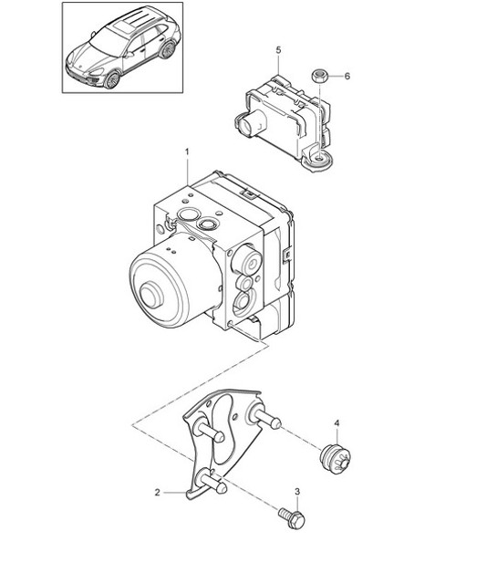 Diagram 605-000 Porsche Cayenne E-Híbrido V6 3.0L 470Hp 