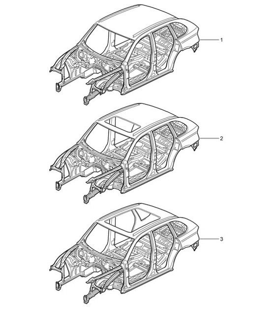 Diagram 801-000 Porsche 911 & 912 (1965-1989) Body