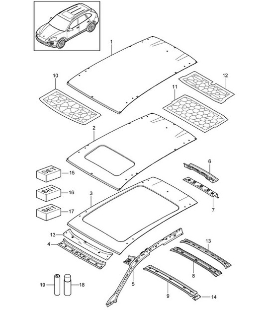 Diagram 801-045 Porsche 996 C2 3.4L 1997-08/01 Carrocería