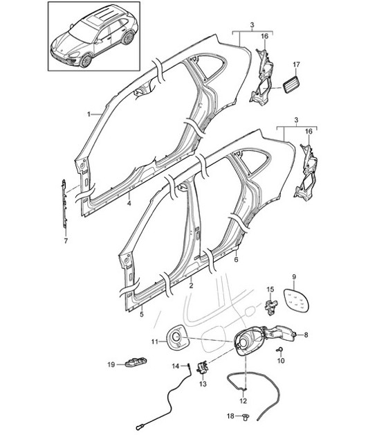 Diagram 801-055 Porsche Cayenne 9YB 2023>> 