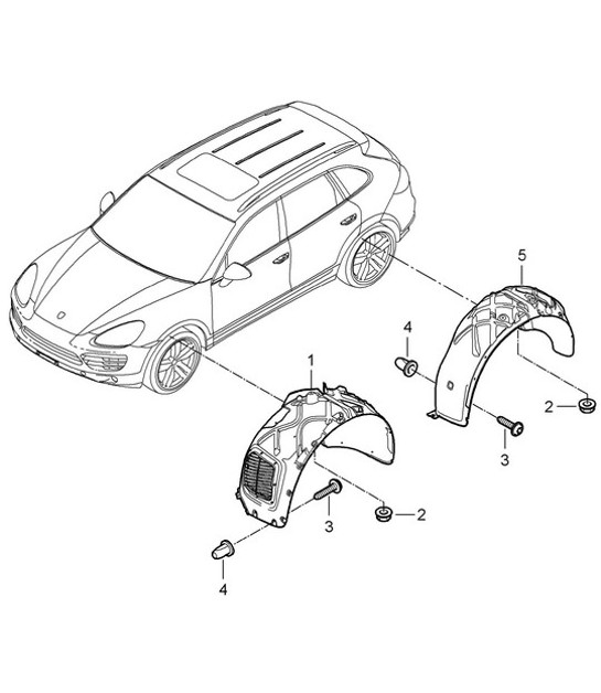 Diagram 801-075 Porsche Cayenne Turbo E-Hybrid V8 4.0L 739Hp 