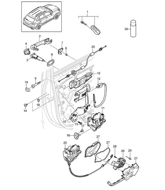 Diagram 804-015 Porsche Cayenne 3.6L 2007>> Body