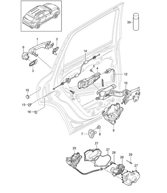 Diagram 804-025 Porsche Cayenne S/GTS 4.8L 2007>> Body