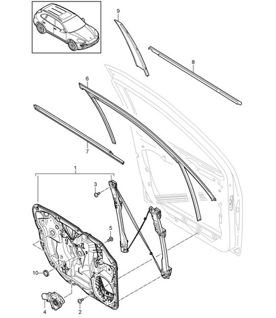 Diagram 804-030 Porsche 996 C4 3.6L 09/01-2005  车身
