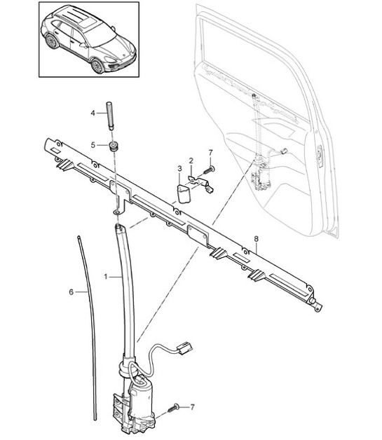 Diagram 804-060 Porsche Panamera 970 MK1 (2009-2013) Body
