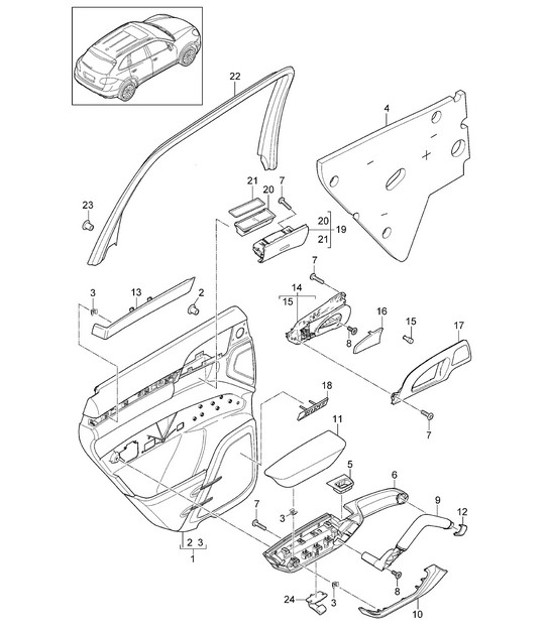 Diagram 807-015 Porsche Taycan (9J1) MK1 2020-2024 