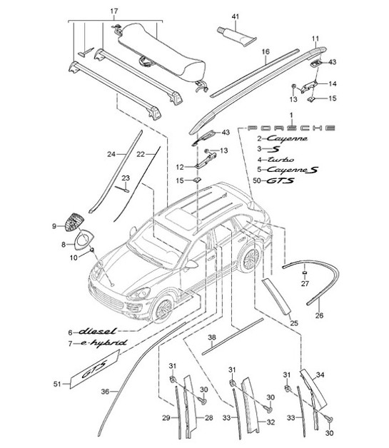 Diagram 810-002 Porsche 928 (1978-1995) 
