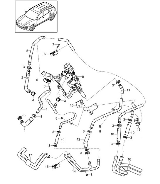 Diagram 813-010 Porsche 924 2.0L 1976-78  车身