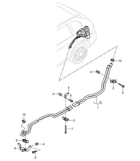 Diagram 813-025 Porsche Cayman S 3.4L 987C 2005-08 Body