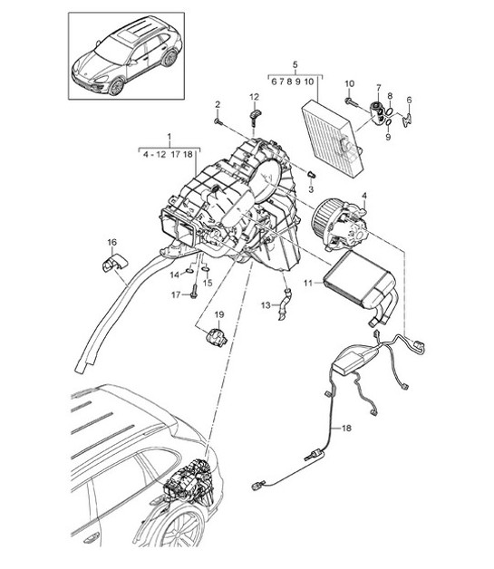Diagram 813-050 Porsche Cayenne Turbo V8 4.0L Petrol 550Hp 