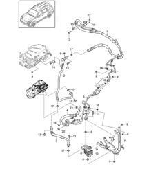 Circuito frigorifero / Ibrido (PR:GP1,0K3, 9AD) Cayenne 92A (958) 3.0L Ibrido &gt;&gt;2016