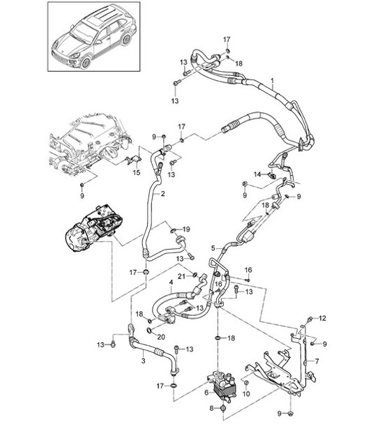 Diagram 813-062 Porsche Cayman GT4 Clubsport Carrosserie