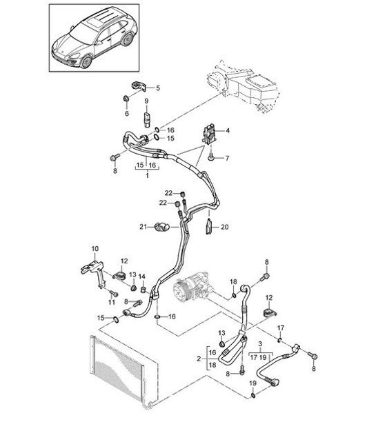 Diagram 813-063 Porsche Cayman 987C/981C (2005-2016) Carrocería