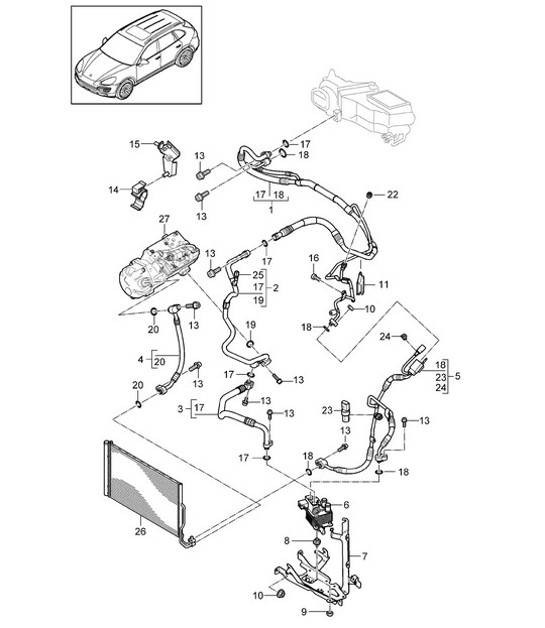 Diagram 813-065 Porsche 991 GT3 RS 4.0L (500 ch) Carrosserie