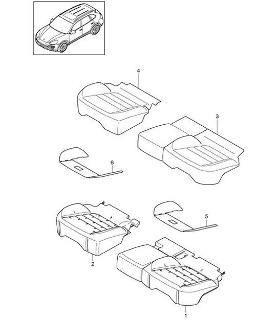 Diagram 817-045 Porsche Cayenne Turbo 4.5L 2003>> Body