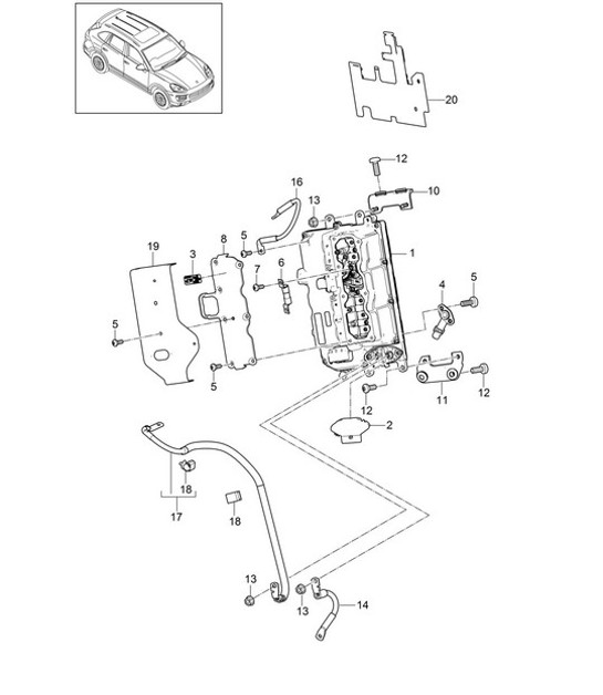 Leistungs- und Steuerelektronik/-für Elektroantrieb Cayenne 92A (958) Hybrid 2015>>