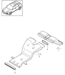 Hybride / Guide d'air / Batterie Cayenne 92A (958) Hybride >>2014