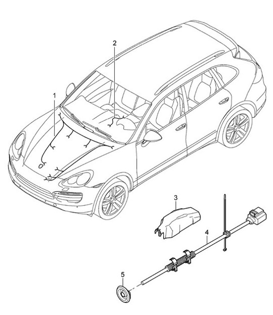 Diagram 902-006 Porsche Cayman 987C/981C (2005-2016) Equipo eléctrico