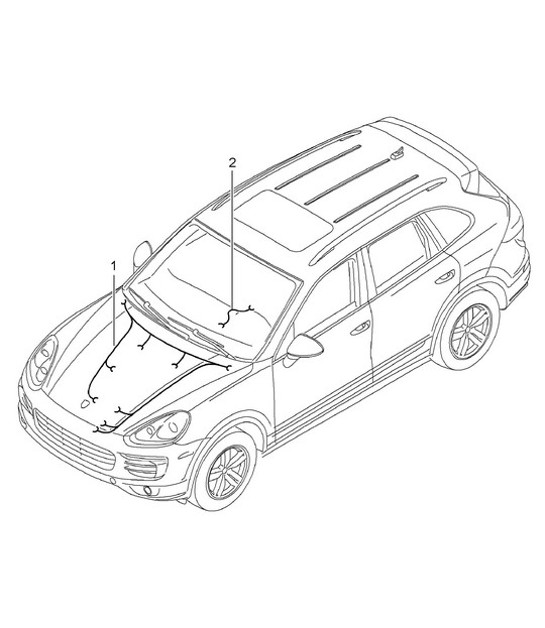 Diagram 902-007 Porsche Cayman S / R 3.4L 987C MKII 2009-12 Electrical equipment